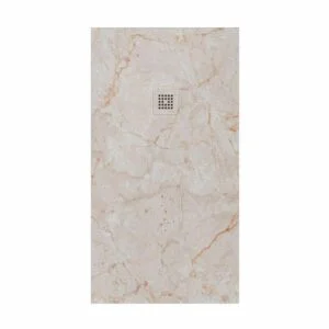 Receveur de douche en résine avec texture ardoise. Effet marbre Concerto – antidérapant STONE 3D moderne