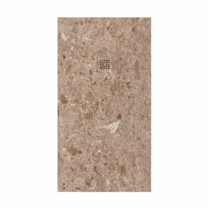 Receveur de douche en résine avec texture ardoise. Effet marbre Agatha – antidérapant STONE 3D moderne