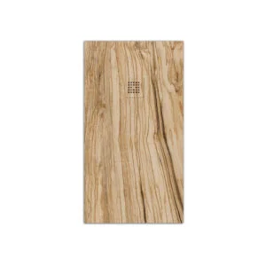 Piatto doccia in resina texture ardesia finitura effetto Legno Ulivo – antiscivolo STONE 3D moderno