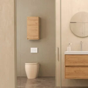 Colonne de salle de bain suspendue CARMEN CHÊNE CLAIR 70 x 35 x 22 cm