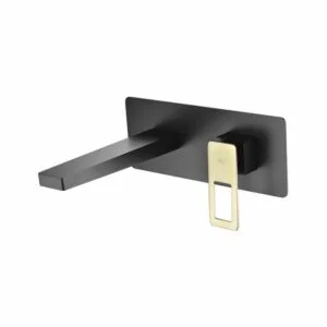 Robinet pour évier à encastrer or noir Suède [ VAROBATH ]