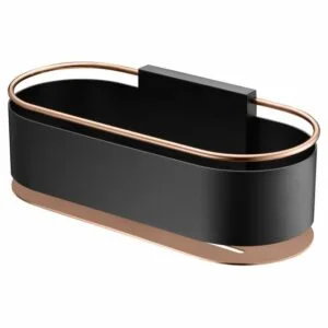 Porte-savon Anga front noir or rose [ VAROBATH ]