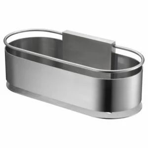 Porte-savon Anga nickel brossé façade [ VAROBATH ]