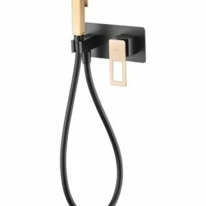 Mitigeur bidet à encastrer Suède or noir [ VAROBATH ]