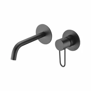 Robinet pour évier encastrable noir mat Milos [ VAROBATH ]