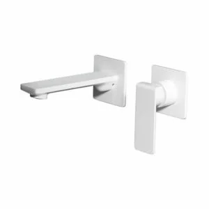 Robinet pour lavabo à encastrer Fiji blanc mat [ VAROBATH ]
