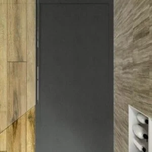 Receveur de douche en résine avec cadre SYSTEM Graphite – couleurs au choix – texture ardoise – antibactérien et antidérapant