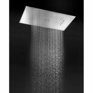 Pommeau de douche rectangulaire 3 voies avec pré-cadre [ VAROBATH ]