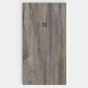 Receveur de douche en résine texture ardoise finition effet Frêne Chêne – antidérapant STONE 3D moderne